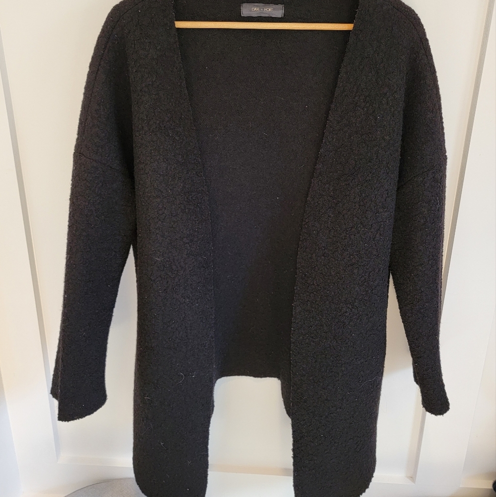 OAK + FORT Long Wool Cardigan